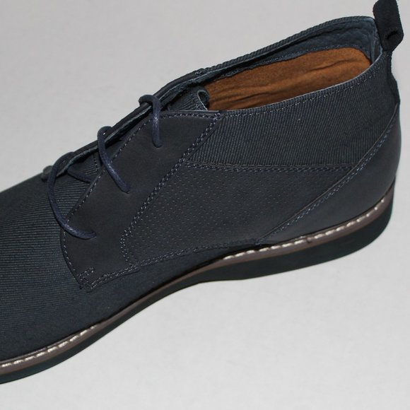 STEVE MADDEN NAVY MIXED MEDIA CHUKKA BOOT main image 7